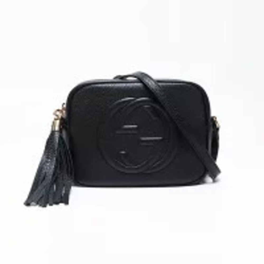 Gucci Strap Bag Black Shoulder Soho